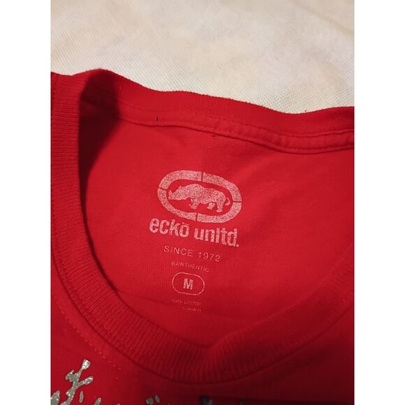 Ecko Unltd Mens Drip Logo T-Shirt Medium Short Sleeve - Picture 6 of 8